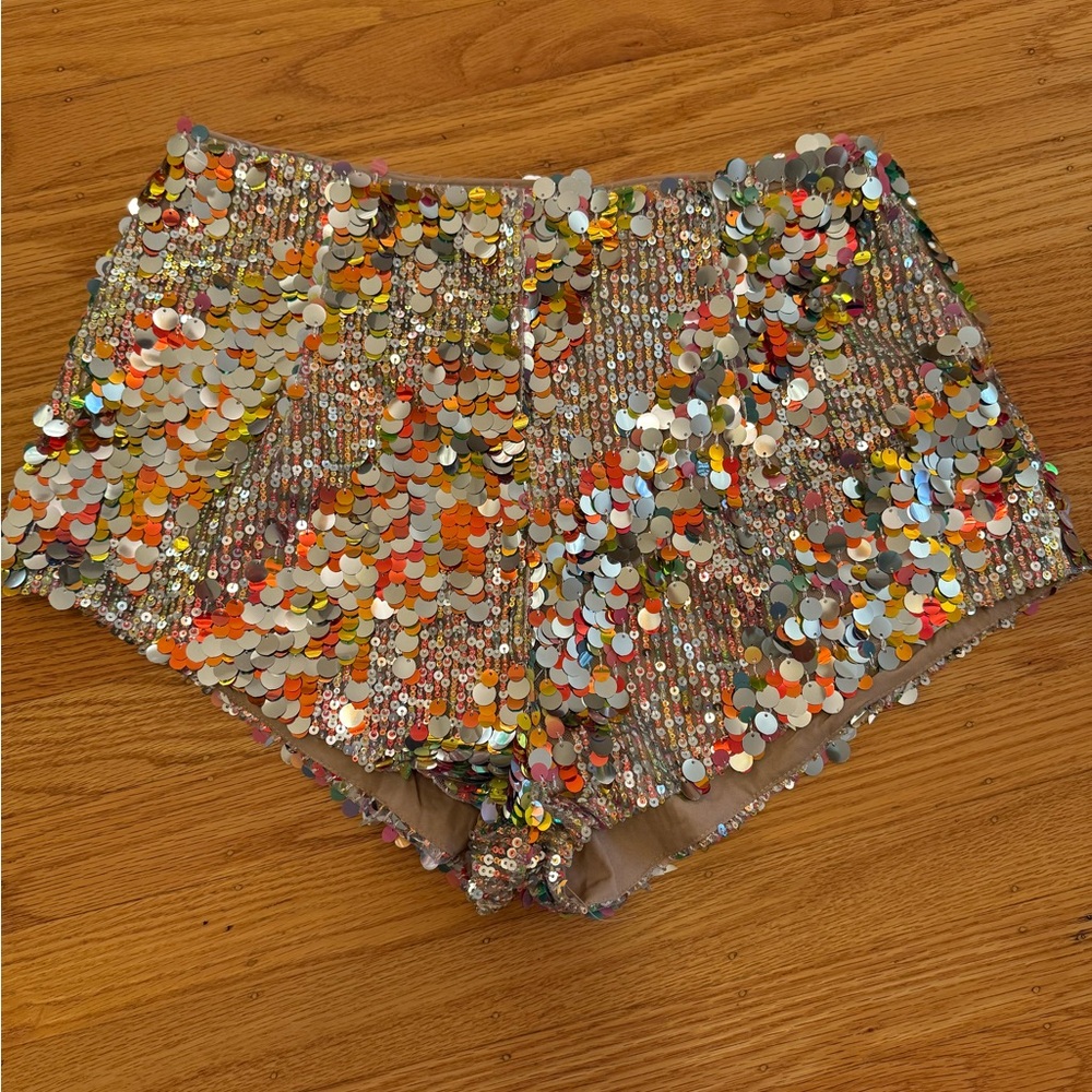 Nasty Gal Multicolor Sequin micro shorts